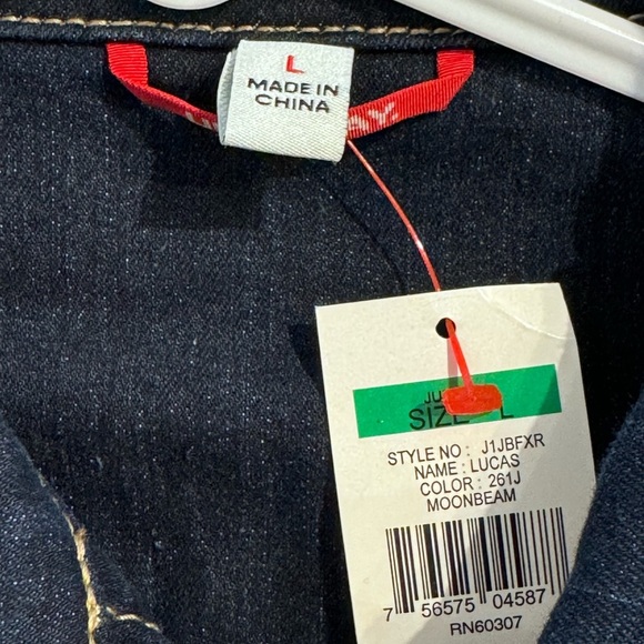 Unionbay cropped denim Jean Jacket NWT L - Picture 8 of 12